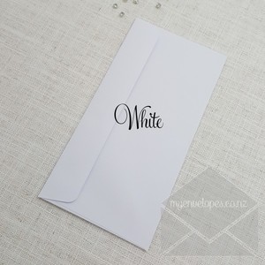 White Envelopes DLE Rectangle Flap