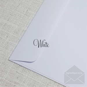 White 120mm Square Envelopes Rectangle Flap