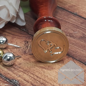 Wax Seal Handle – Double Heart