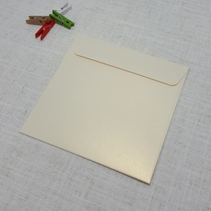 Ivory Gold Metallic 155mm Square Envelopes Rectangle Flap