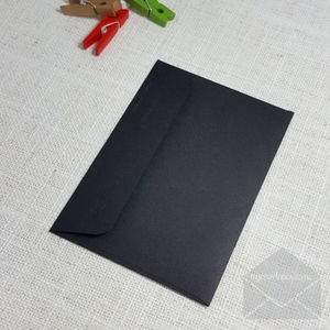 Black: Black Envelopes C7 Rectangle Flap