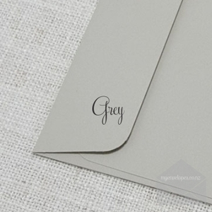 C7 85mm x 115mm: Grey Envelopes C7 Rectangle Flap