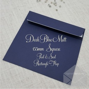 Dark Blue Envelopes Square 155mm