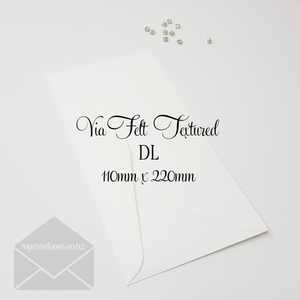 Via Felt Textured Envelopes DL Diamond Flap