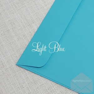 Light Blue Envelopes DLE Rectangle Flap