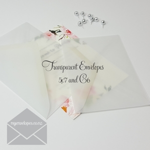 Transparent C6 Envelopes Diamond Flap Vellum END OF LINE