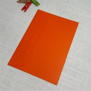 Orange C6 Envelopes Rectangle Flap