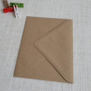 Brown: Kraft Recycled C6 Envelopes Diamond Flap