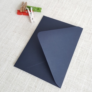 Matt Navy Blue RSVP Envelopes Diamond Flap 92mm x 130mm