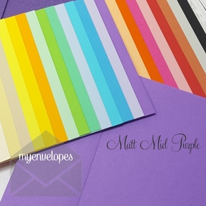 Purple Envelopes DLE Rectangle Flap END OF LINE