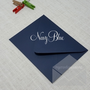 Navy Blue Envelopes A2 Diamond Flap Matt 135gsm
