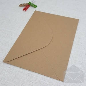 Brown: Kraft C5 Envelopes Diamond Flap – END OF LINE see A5 Kraft