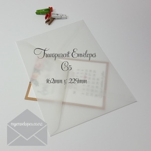 Transparent C5 Envelopes Diamond Flap Vellum END OF LINE