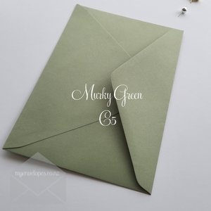Murky Green C5 Envelopes Diamond Flap 120gsm END OF LINE