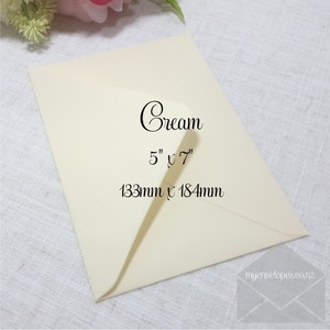 Products: Cream 5×7 Envelopes Diamond Flap