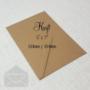 Products: Kraft 5×7 Envelopes Diamond Flap – Recycled