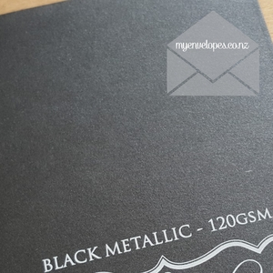 Products: Black Metallic Paper 120gsm – SRA3 A3 SRA4 A4 A5 A6 Custom