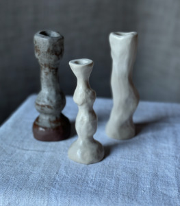 Clay candlesticks from the Rue de Verneuil, Paris - My Exhibition