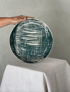 Twombly-esque plate - My Exhibition