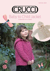 Patterns Knitting And Crocheting: Crucci Baby to Child Jacket 8ply Pattern