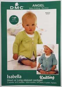 Patterns Knitting And Crocheting: DMC Knitting 'Isabella' Short Or Long Sleeved Cardigan One Of Our Most Popular Patterns