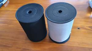 Fabric Mask Kits: Black, White Elastic 6mm- 10 Metres