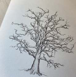 Guestbooks: Oak Tree Fingerprint Tree Wedding Guestbook