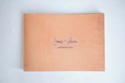 Bespoke Leather Wedding Guestbook