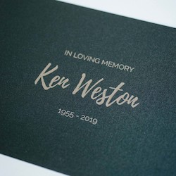Funeral Memory Books: Personalised Artisan Funeral Memory Book