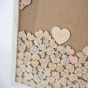 Wedding Guest Books: Barnwood Drop Top Wedding Guestbook