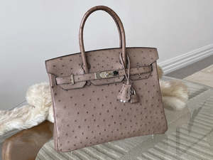 Bags: Hermès Mousse Ostrich Birkin 30 PHW