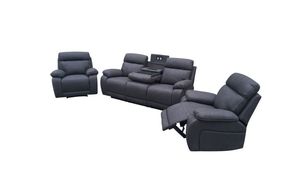 Atlanta 3 Piece Reclining Lounge Suite – Ash – MyHome – Easy pay, affordable homeware