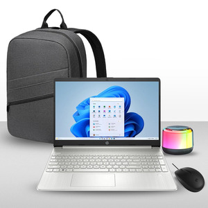 Products: HP 15.6 inch i3-N305 Laptop with HP Wired Mouse, Laptop Backpack and HP Mini Wireless Bluetooth Speaker – MyHome – Easy pay, affordable homeware