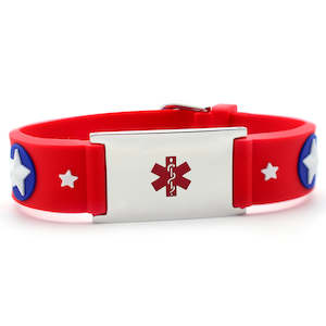 red: Captain Red Medical ID Bracelet