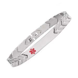 Rose Gold: Silver Fern Medical ID Bracelet