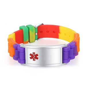 Silicone: Colours Medical ID Bracelet
