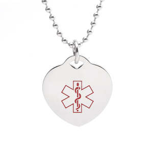 Girls Medical Id Necklaces: Tears Medical Necklace