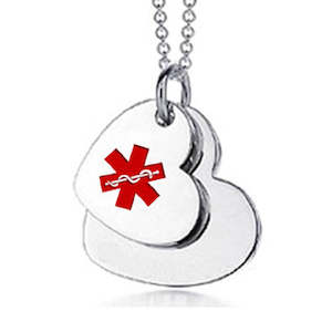 Love Hearts Medical Necklace