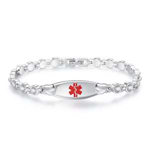 Girls Medical Id Bracelets: Bezel Medical ID Bracelet