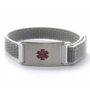 Whiti: Whiti Medical ID - Velcro GREY