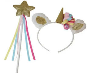 Unicorn Headband and Wand Set