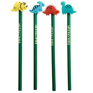 Dinosauria | Pencil With Topper | Assorted