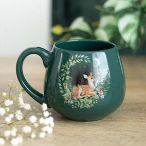 Fawn and Friends | Green Fawn Mug