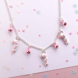 Giftware: Lauren Hinkley | Candy Cane Bells Necklace