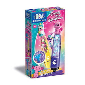 Giftware: Clementoni Idea | Create Your Highlighters | Trendy Animals