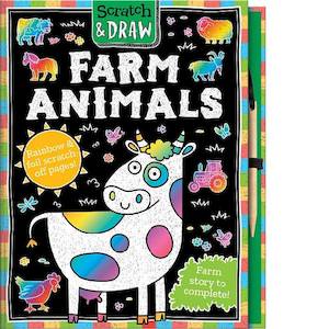 Rainbow: Scratch and Draw | Farm Animals