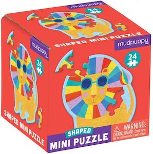 Rainbow: Mudpuppy | Mini Shaped Puzzle | Rainbow Lion Puzzle