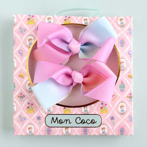 Mon Coco: Mon Coco | Hair Bow | Pastel Rainbow
