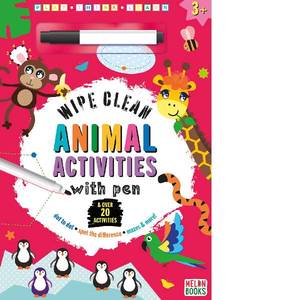 New Arrivals: Melon Books | Wipe Clean Activity Book With Pen | Animal