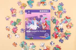 MierEdu | 2 in 1 Magnetic Puzzle | Unicorn and Mermaid